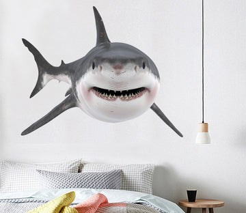 3D Shark Face 208 Animals Wall Stickers Wallpaper AJ Wallpaper 
