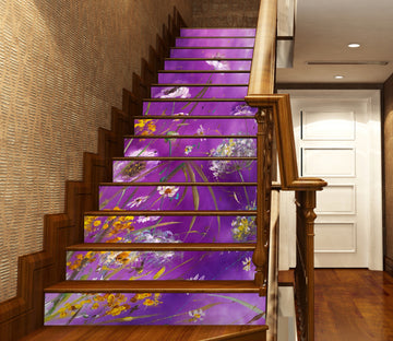 3D Colored Wildflowers 837 Skromova Marina Stair Risers