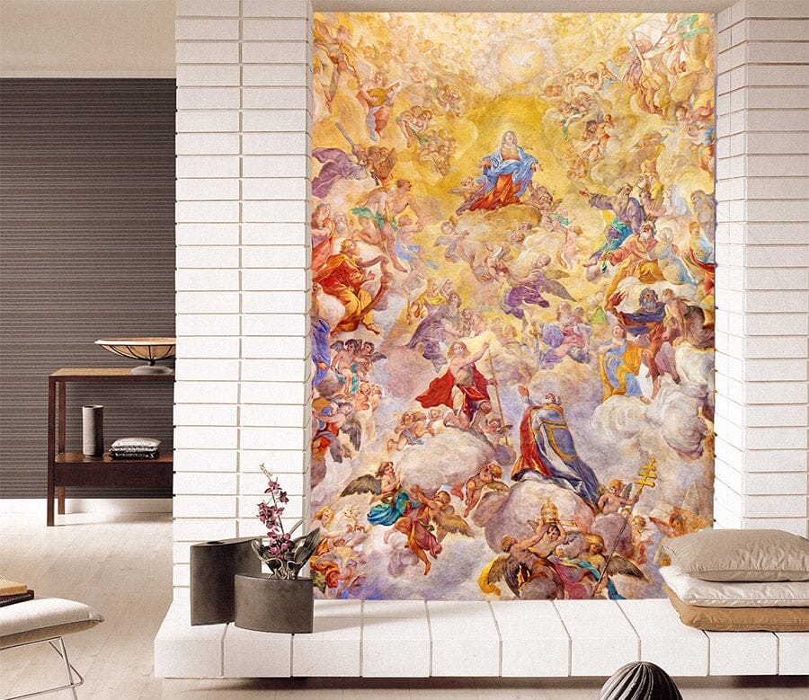 3D Golden Clouds 1618 Wall Murals Wallpaper AJ Wallpaper 2 