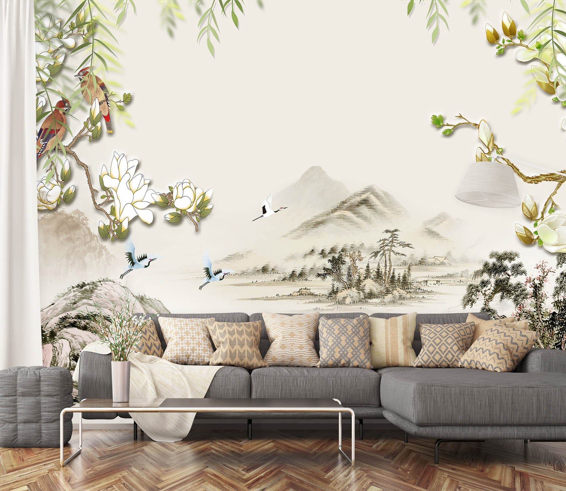 3D Field River 1621 Wall Murals Wallpaper AJ Wallpaper 2 