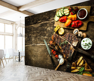3D Kitchen Dishes Vegetables 10 Wall Murals Wallpaper AJ Wallpaper 2 