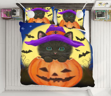 3D Pumpkin Cat 5832 Kayomi Harai Bedding Bed Pillowcases Quilt Cover Duvet Cover