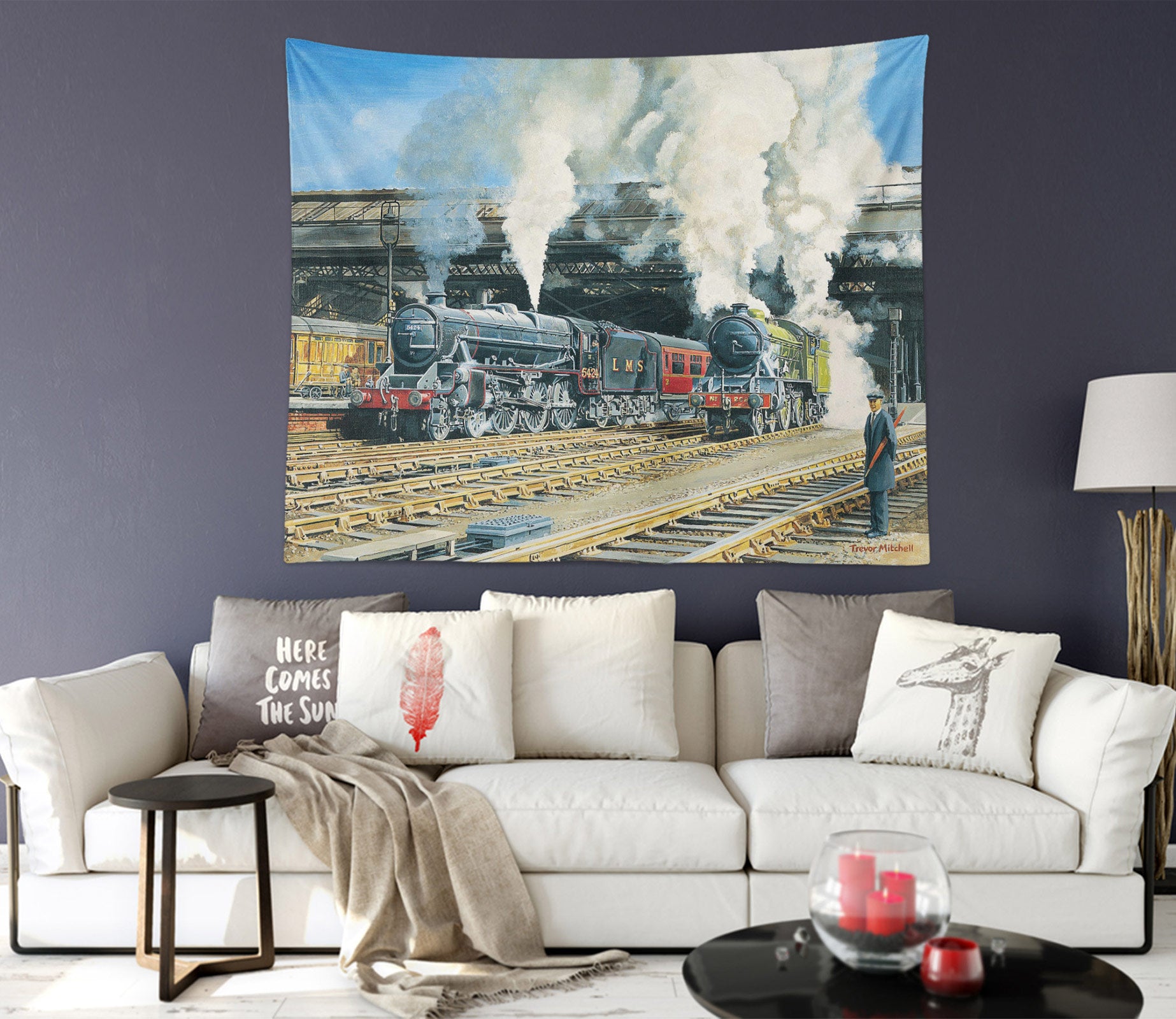 3D Train 11254 Trevor Mitchell Tapestry Hanging Cloth Hang
