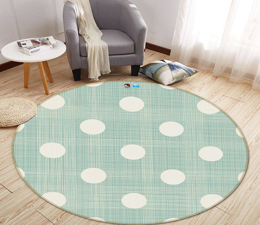 3D Wave Point 64116 Round Non Slip Rug Mat