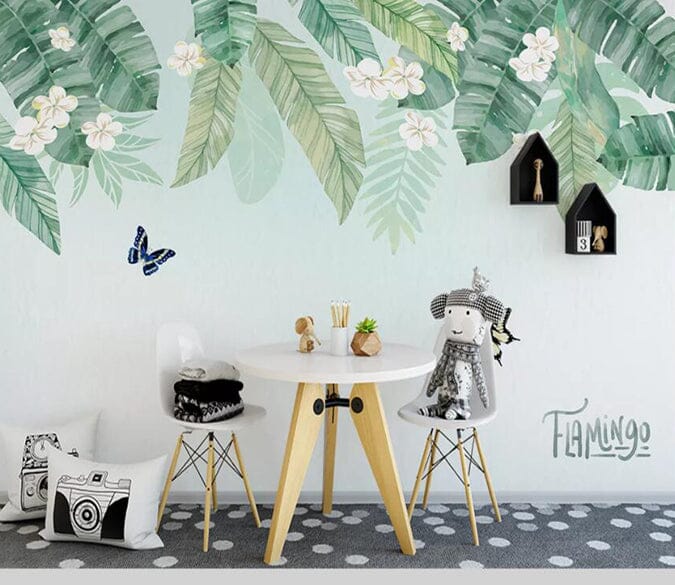 3D Green Leaf 1871 Wall Murals Wallpaper AJ Wallpaper 2 