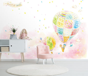 3D Cartoon Hot Air Balloon 007 Wall Murals Wallpaper AJ Wallpaper 2 