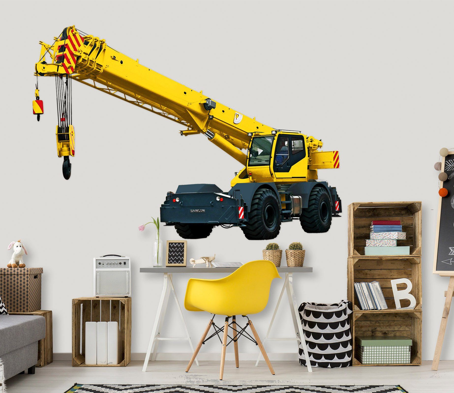 3D Crane 0107 Vehicles Wallpaper AJ Wallpaper 