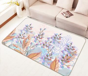 3D Flower Bush 37036 Non Slip Rug Mat