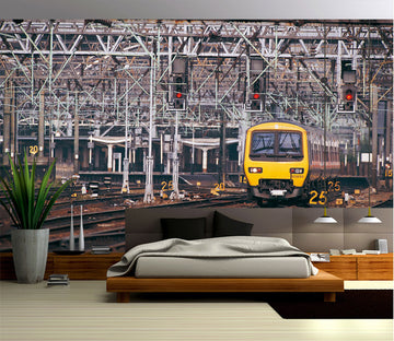 3D Railway Train 067 Vehicle Wall Murals