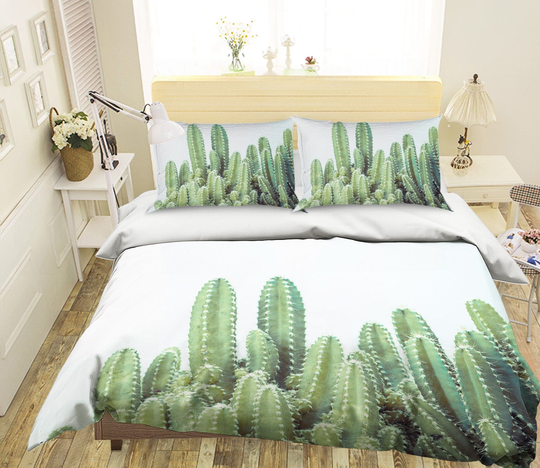 3D Green Cactus 2019 Assaf Frank Bedding Bed Pillowcases Quilt Quiet Covers AJ Creativity Home 