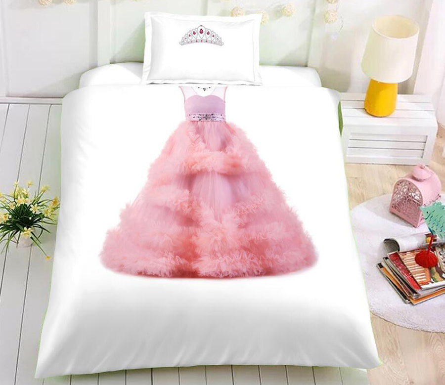 3D Princess Dress 1131 Bed Pillowcases Quilt