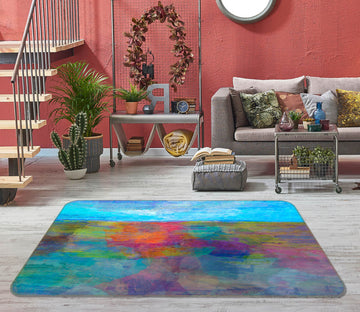 3D Colorful Ink Pattern 84015 Michael Tienhaara Rug Non Slip Rug Mat