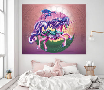 3D Unicorn 204 Rose Catherine Khan Wall Sticker Wallpaper AJ Wallpaper 2 