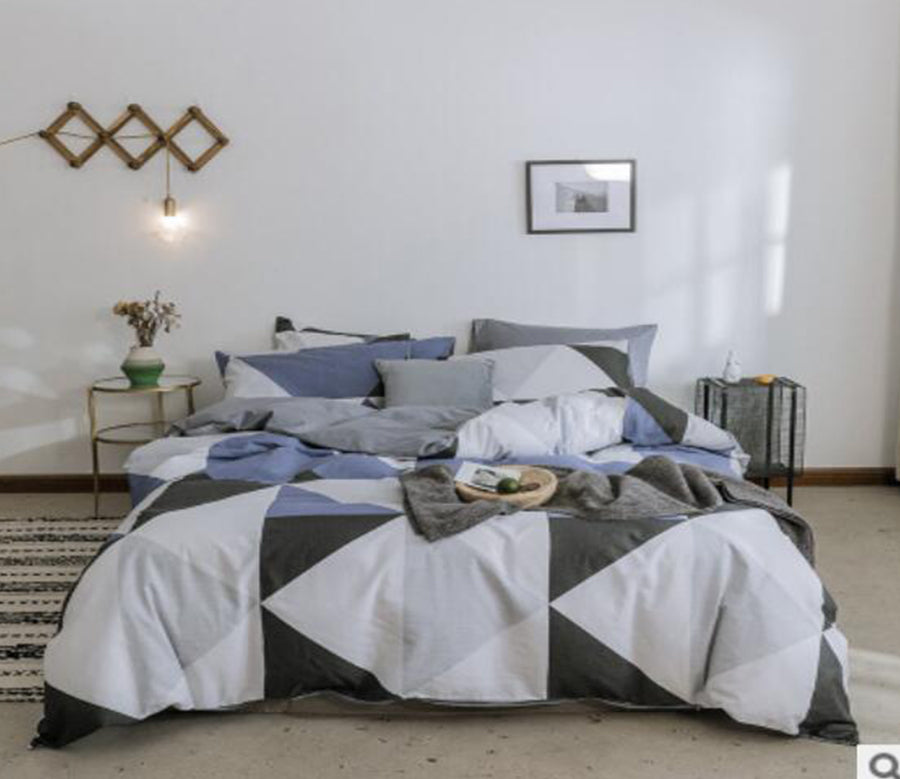 3D Triangle 30141 Bed Pillowcases Quilt