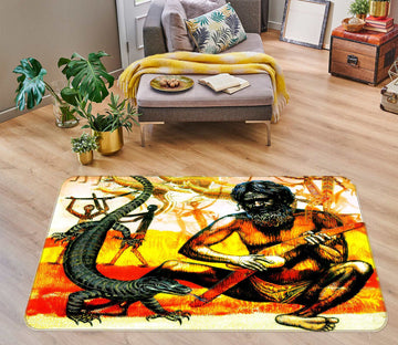 3D Lizard People 76041 Non Slip Rug Mat