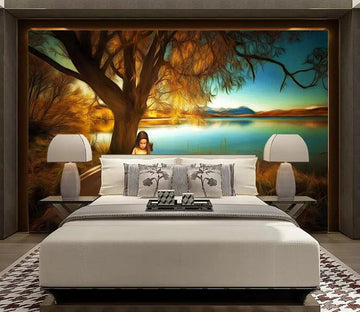 3D Woods River 1325 Wall Murals Wallpaper AJ Wallpaper 2 