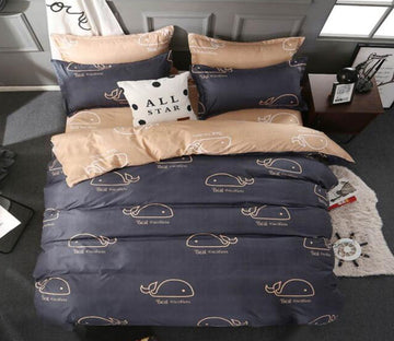 3D Cartoon Whale 7059 Bed Pillowcases Quilt