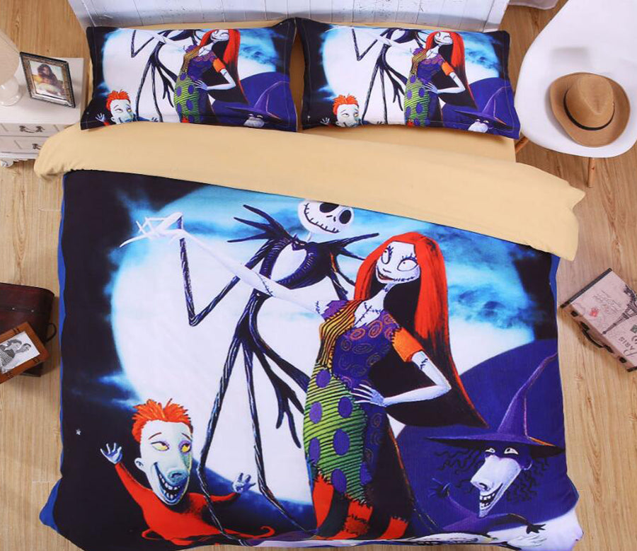 3D Zombie Couple Dancing 6021 Bed Pillowcases Quilt