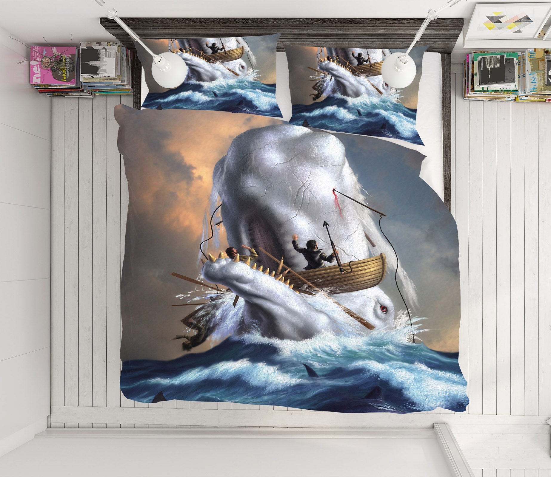 3D Waves Ferry 86032 Jerry LoFaro bedding Bed Pillowcases Quilt