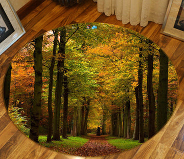 3D Forest 80292 Round Non Slip Rug Mat