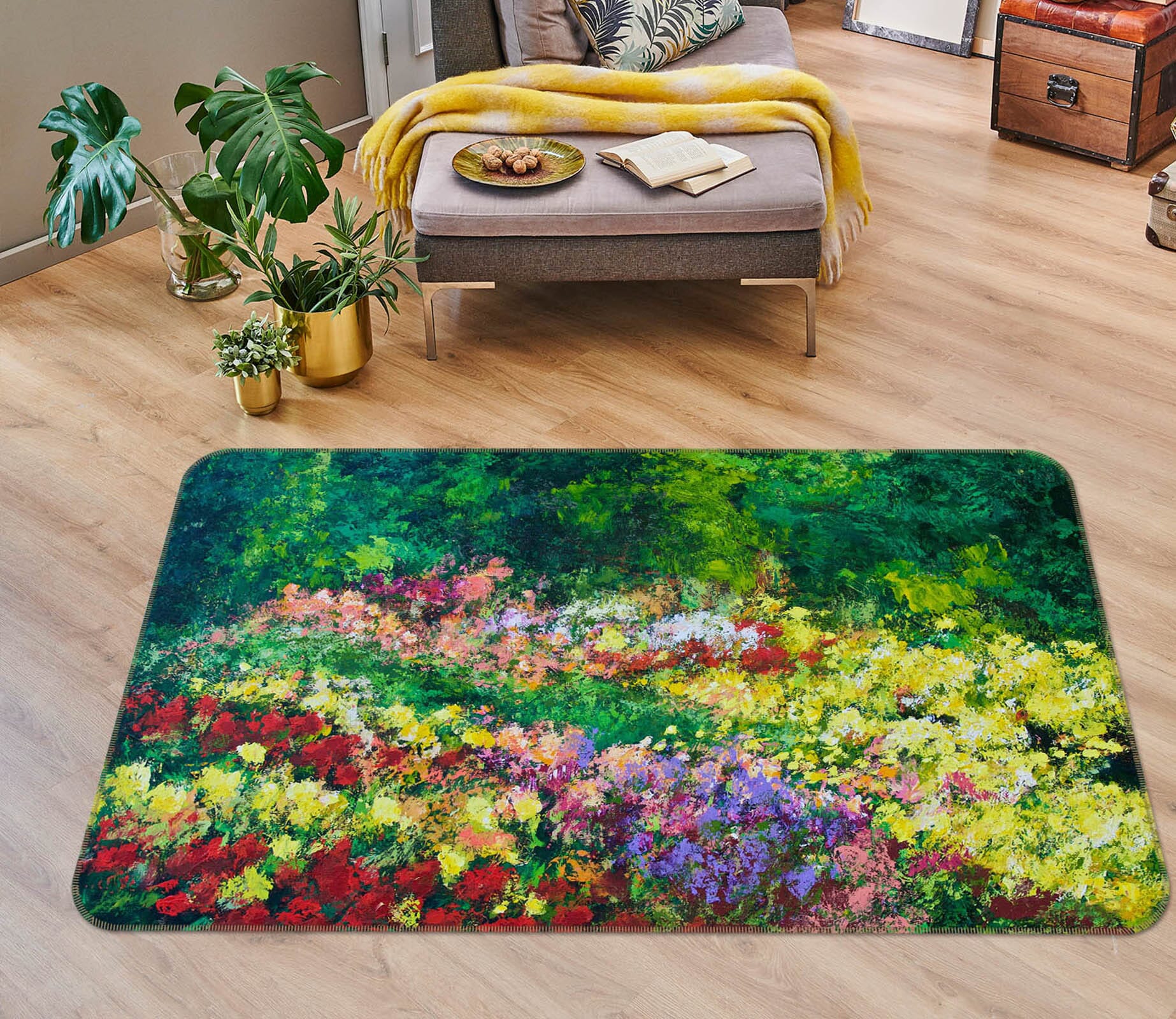 3D Garden 1007 Allan P. Friedlander Rug Non Slip Rug Mat Mat AJ Creativity Home 