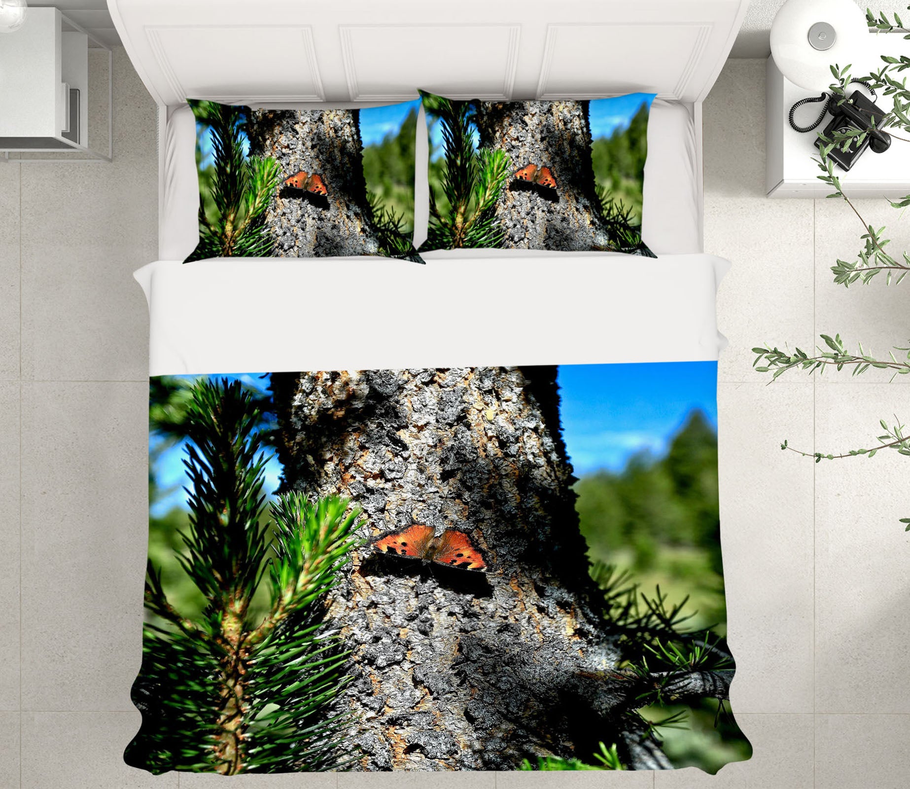 3D Alpine Butterfly 62002 Kathy Barefield Bedding Bed Pillowcases Quilt