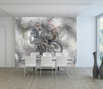 3D Dirt Bike 979 Vehicle Wall Murals Wallpaper AJ Wallpaper 2 
