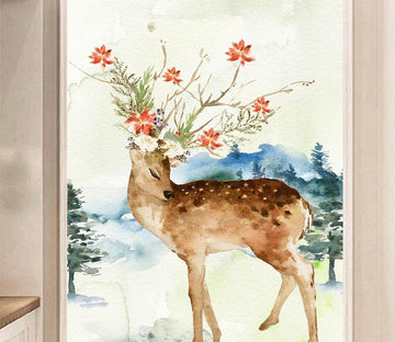 3D Sika Deer 501 Wall Murals Wallpaper AJ Wallpaper 2 