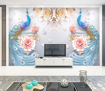 3D Peacock 87 Wall Murals Wallpaper AJ Wallpaper 2 