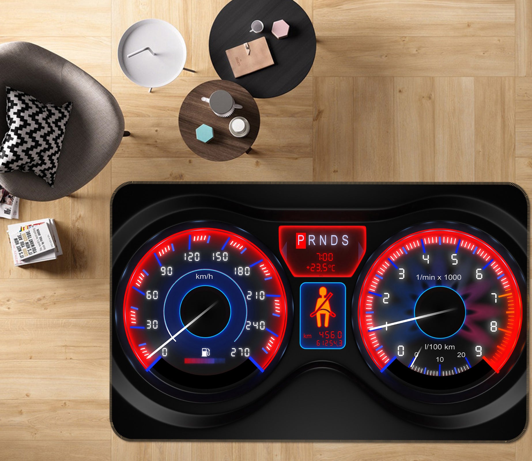 3D Dash Board 67178 Vehicle Non Slip Rug Mat