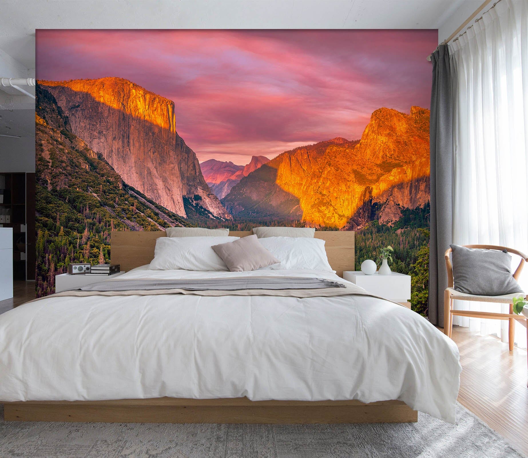 3D Sunset Valley 1454 Marco Carmassi Wall Mural Wall Murals Wallpaper AJ Wallpaper 2 