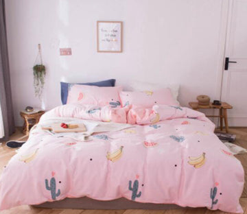 3D Powder Cactus 15166 Bed Pillowcases Quilt