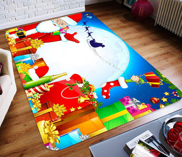 3D Moon Gift Box 030 Non Slip Rug Mat Mat AJ Creativity Home 