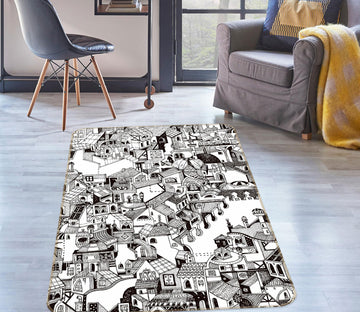 3D Houses  33048 Non Slip Rug Mat