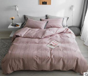 3D Pink Gray 18122 Bed Pillowcases Quilt