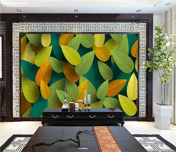 3D Colored Leaves 2723 Wall Murals Wallpaper AJ Wallpaper 2 