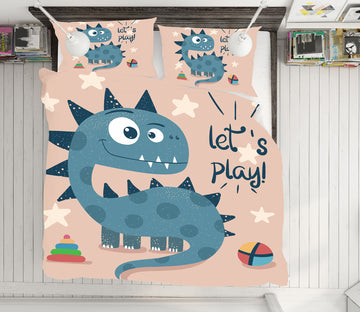 3D Little Dinosaur 59005 Bed Pillowcases Quilt