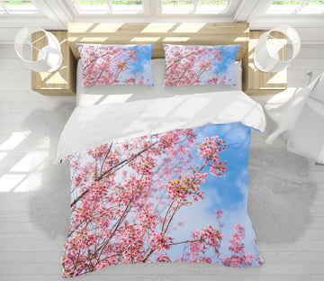 3D Peach Blossom Branch 61035 Bed Pillowcases Quilt