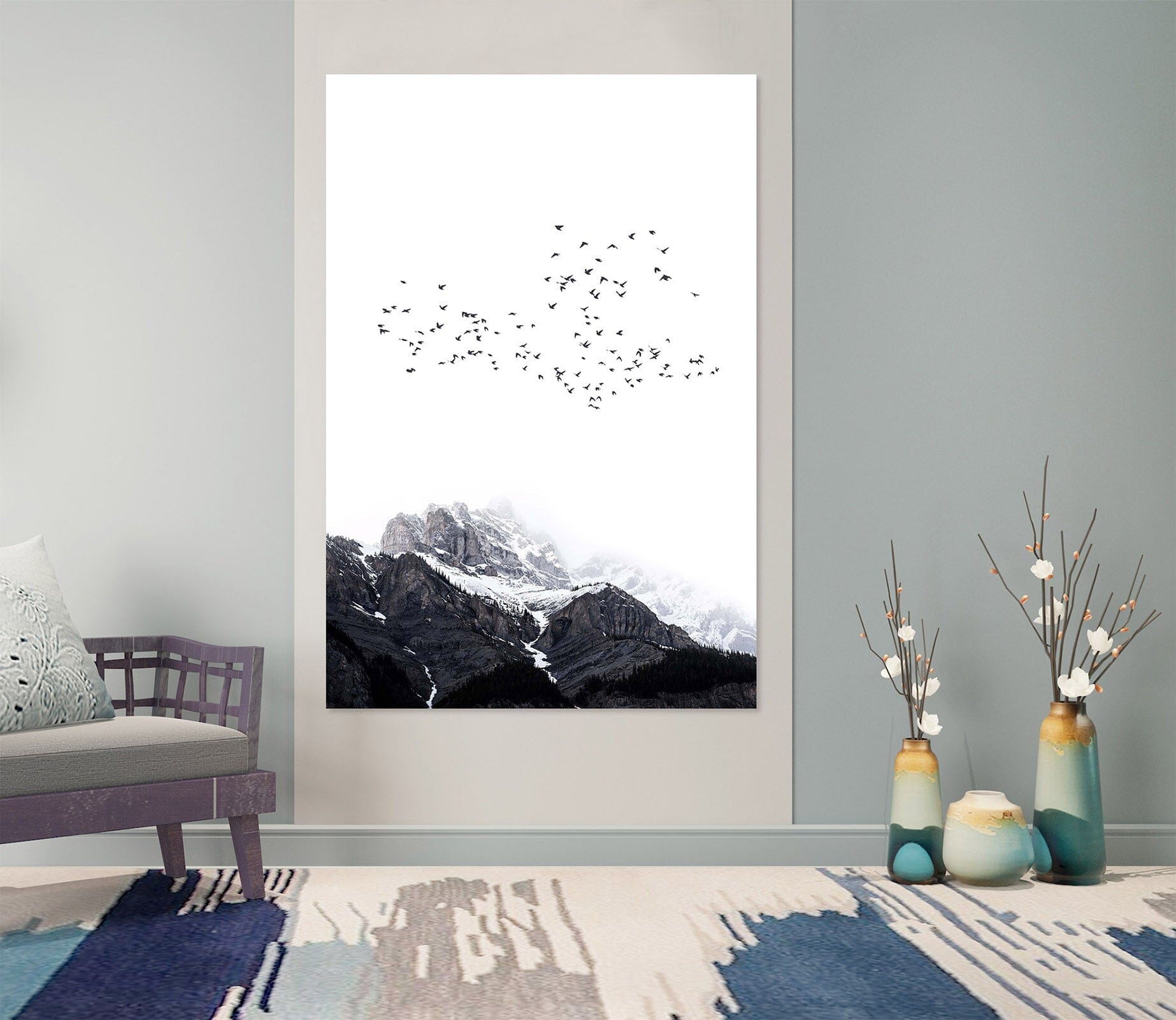 3D The Mountain 030 Boris Draschoff Wall Sticker Wallpaper AJ Wallpaper 2 