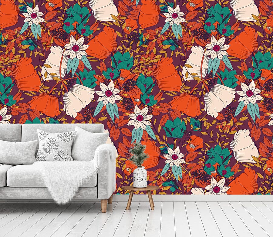 3D Flowers And Leaves 334 Wallpaper AJ Wallpaper 2 