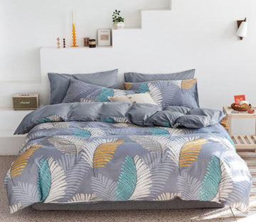 3D Leaf Pattern 14065 Bed Pillowcases Quilt