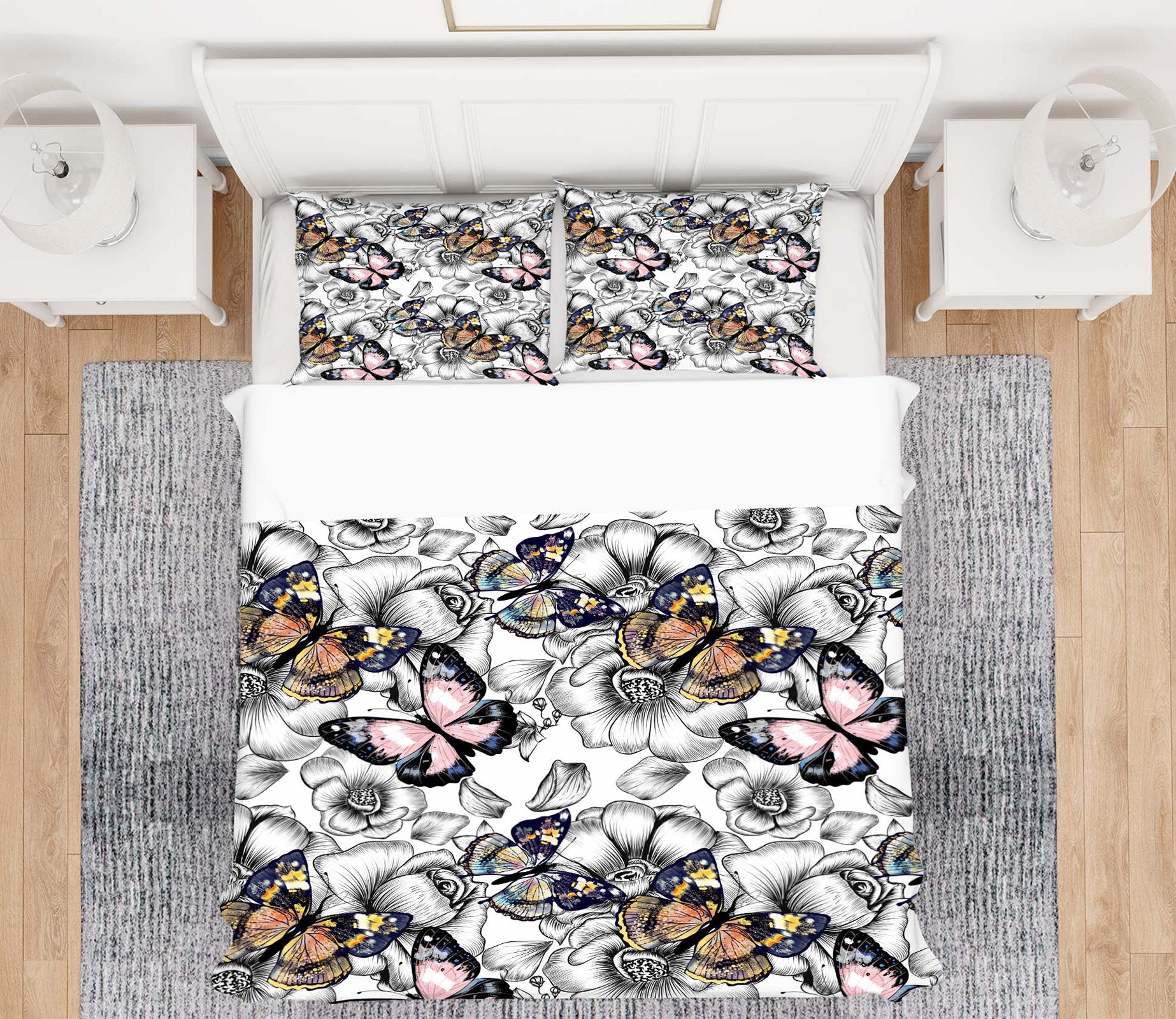 3D Butterfly 59205 Bed Pillowcases Quilt