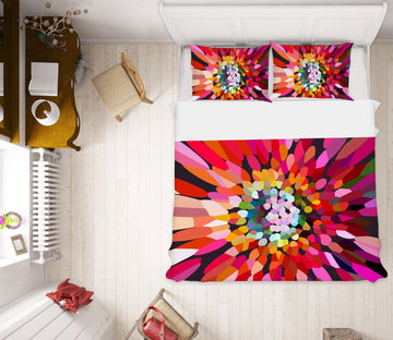 3D Pink Flower Horizontal 70016 Shandra Smith Bedding Bed Pillowcases Quilt