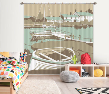 3D Southwold Harbour 151 Steve Read Curtain Curtains Drapes Curtains AJ Creativity Home 