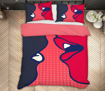 3D Kiss Mouth 223 Boris Draschoff Bedding Bed Pillowcases Quilt