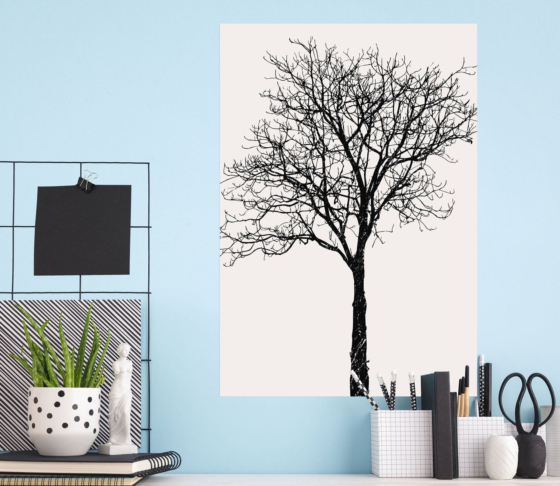 3D Black Birch 113 Boris Draschoff Wall Sticker Wallpaper AJ Wallpaper 2 