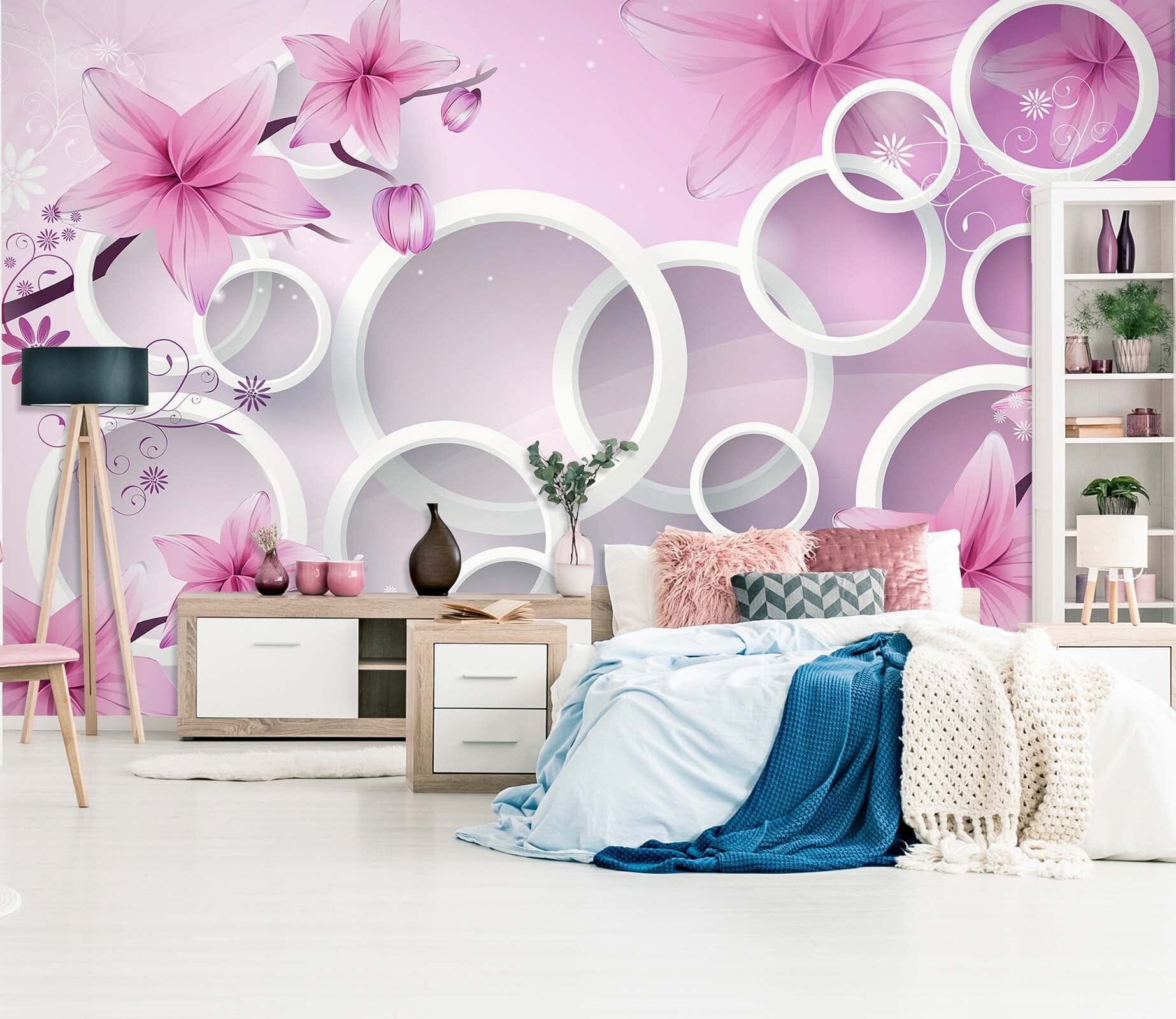 3D Peach Blossom 1617 Wall Murals Wallpaper AJ Wallpaper 2 