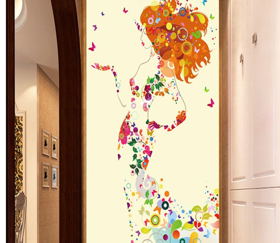 3D Abstract Lady 614 Wall Murals Wallpaper AJ Wallpaper 2 