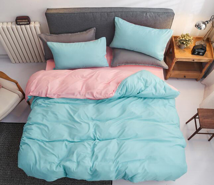 3D Mint Green Pink 2135 Bed Pillowcases Quilt