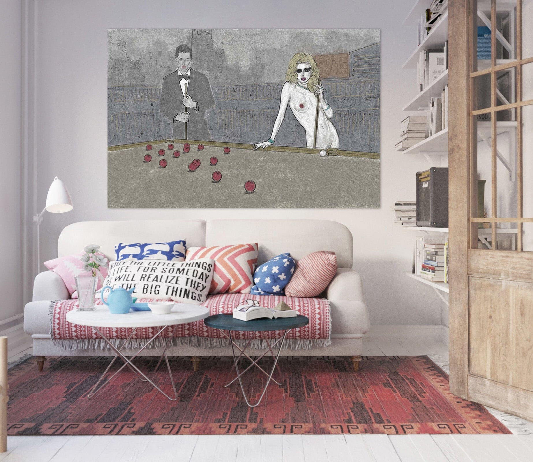 3D Play Billiards 014 Marco Cavazzana Wall Sticker Wallpaper AJ Wallpaper 2 
